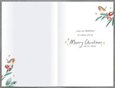 Just For You Sister Gold Foiled Heart Christmas Card